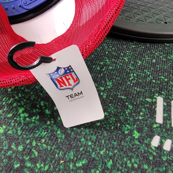 NFL Apparel NY GIANTS SNAPBACK CAP OSFA Blue/Red NWT - Picture 3 of 5